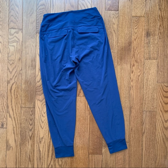 Athleta Blue Lined Soho Joggers, Size 2P - Picture 7 of 11